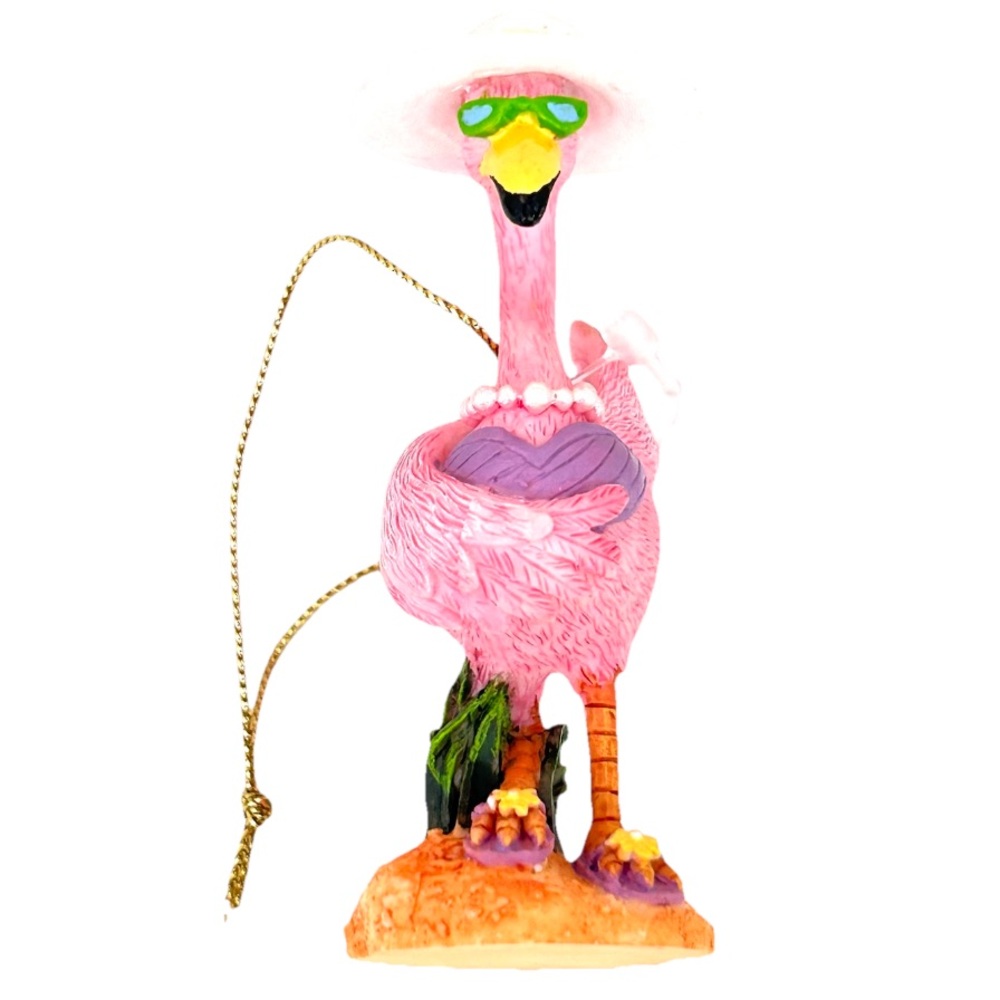 Pink Flamingo Bird Ornament Sunglasses Sun Hat